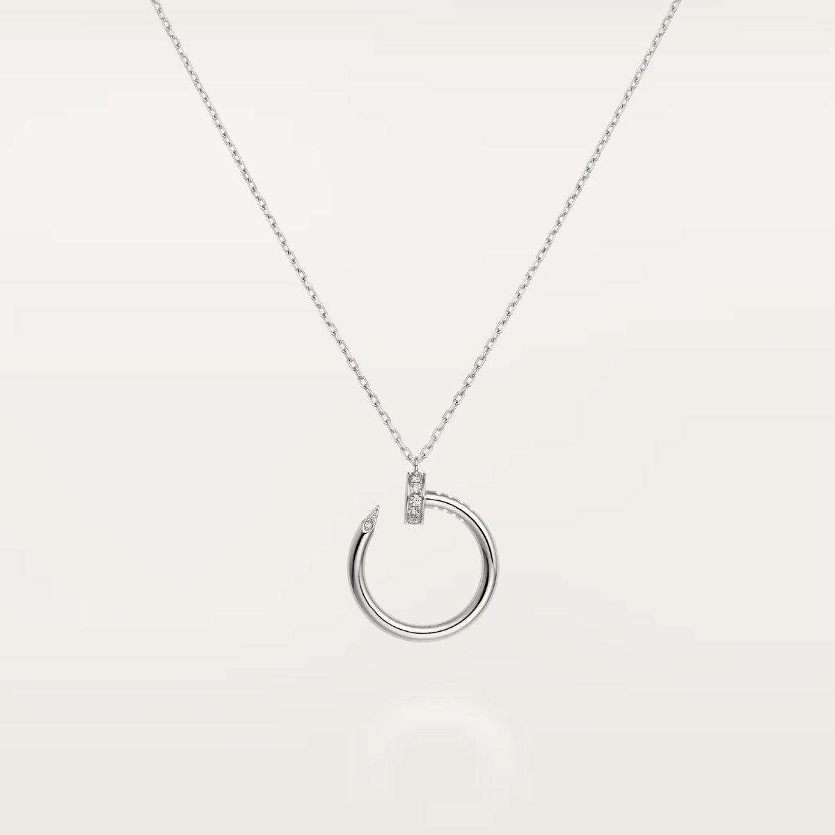 [Rose Tomorrow]JUSTE NECKLACE HALF DIAMOND