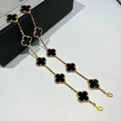 [Rose Tomorrow] CLOVER 5 MOTIF ONYXS BRACELET COLLECTION