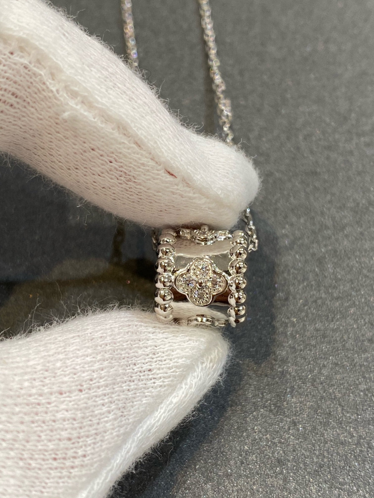 [Rose Tomorrow]PERLEE PEDANT SIVLER DIAMOND NECKLACE