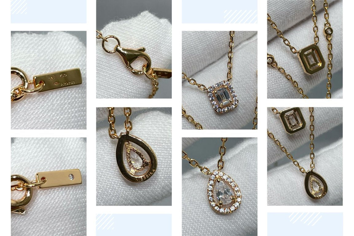 [Rose Tomorrow]MY TWIN 2 ROW DIAMOND NECKLACE