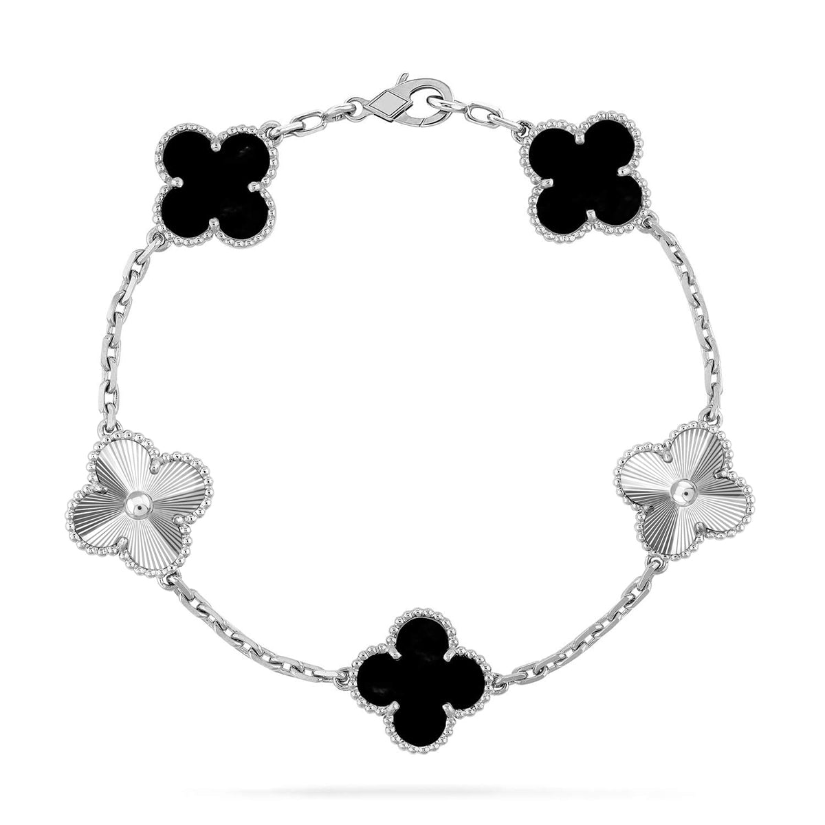 [Rose Tomorrow] CLOVER 5 MOTIF ONYXS BRACELET COLLECTION