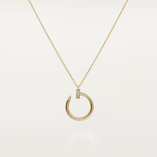 [Rose Tomorrow]JUSTE NECKLACE HALF DIAMOND