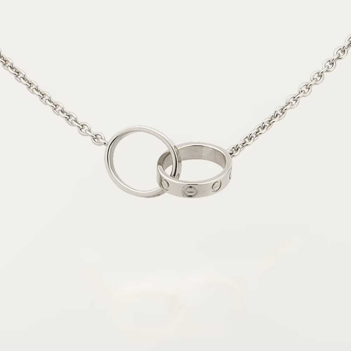 [Rose Tomorrow]LOVE DOUBLE RING NECKLACE