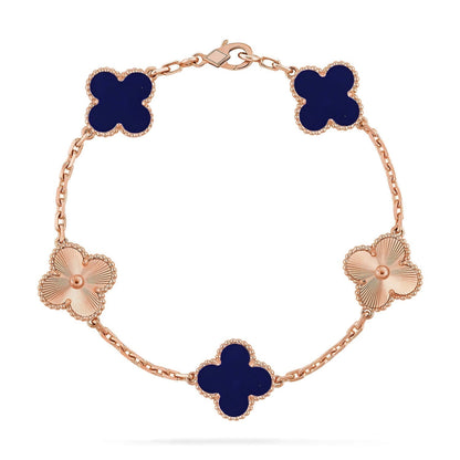 [Rose Tomorrow]CLOVER 5 MOTIF LAPIS LAZULI BRACELET COLLECTION