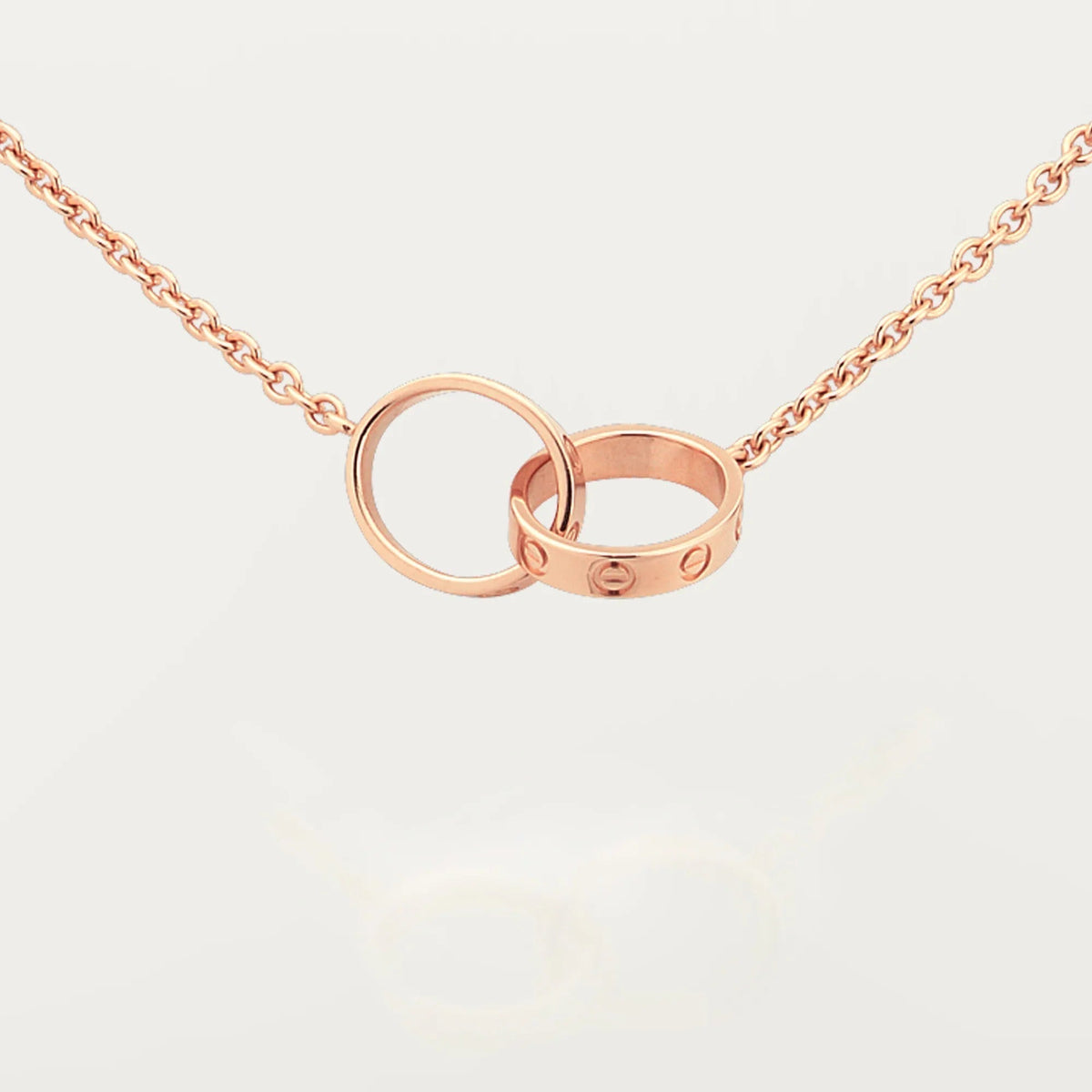 [Rose Tomorrow]LOVE DOUBLE RING NECKLACE