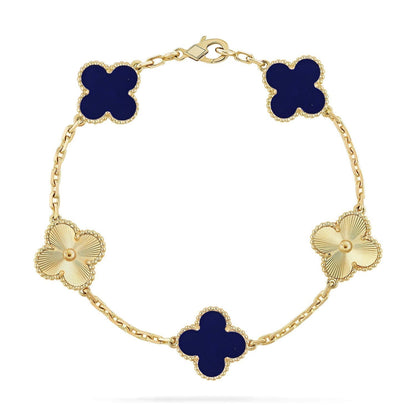 [Rose Tomorrow]CLOVER 5 MOTIF LAPIS LAZULI BRACELET COLLECTION