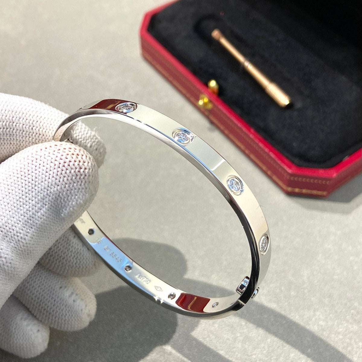 [Rose Tomorrow]LOVE BRACELET 6.1MM 10 DIAMONDS