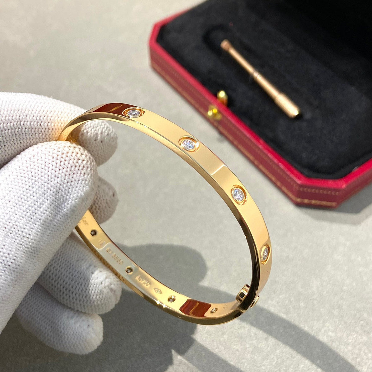 [Rose Tomorrow]LOVE BRACELET 6.1MM 10 DIAMONDS