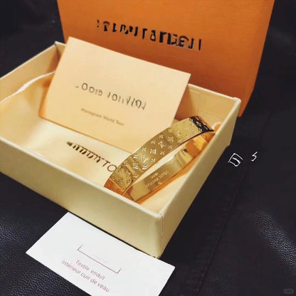 [Rose Tomorrow] ENGRAVED WIDE BRACELET