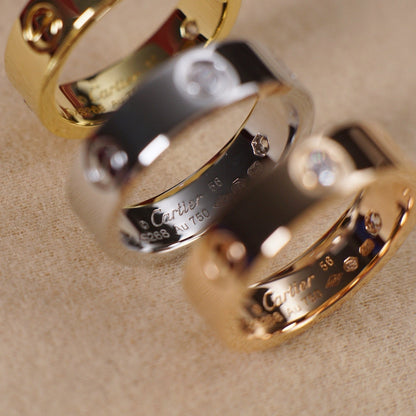 [Rose Tomorrow]LOVE 5.5MM 3 DIAMOND RING