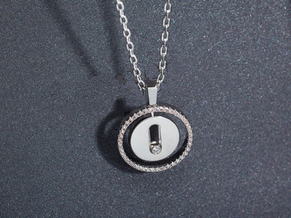 [Rose Tomorrow]LUCKY MOVE PM NECKLACE SILVER DIAMOND