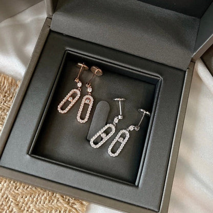 [Rose Tomorrow]DORMEUSES MOVE UNO DIAMOND EARRINGS
