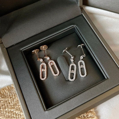 [Rose Tomorrow]DORMEUSES MOVE UNO DIAMOND EARRINGS