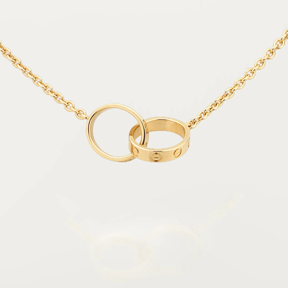 [Rose Tomorrow]LOVE DOUBLE RING NECKLACE
