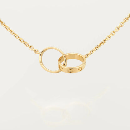 [Rose Tomorrow]LOVE DOUBLE RING NECKLACE