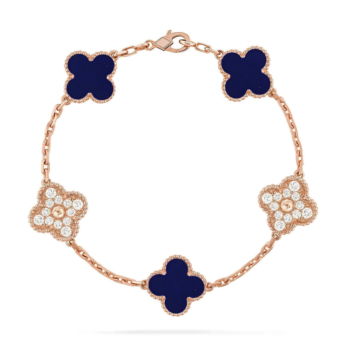 [Rose Tomorrow]CLOVER 5 MOTIF LAPIS LAZULI BRACELET COLLECTION