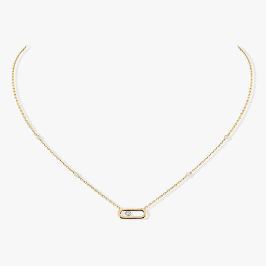 [Rose Tomorrow]MOVE UNO DIAMOND NECKLACE