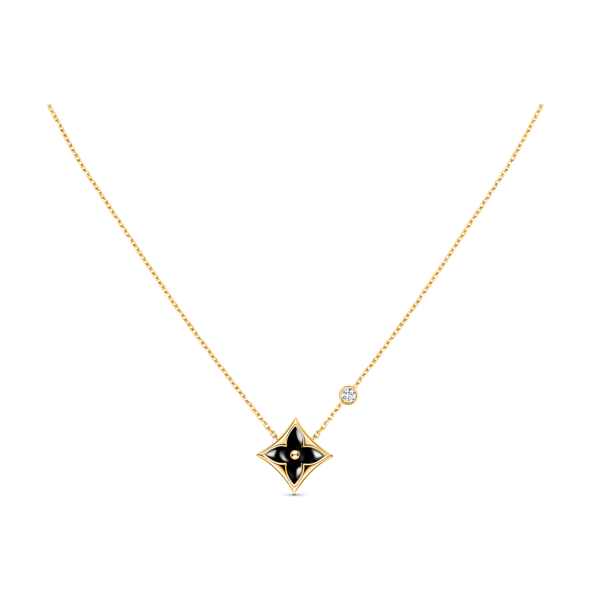 [Rose Tomorrow]STAR BLACK MOP NECKLACE