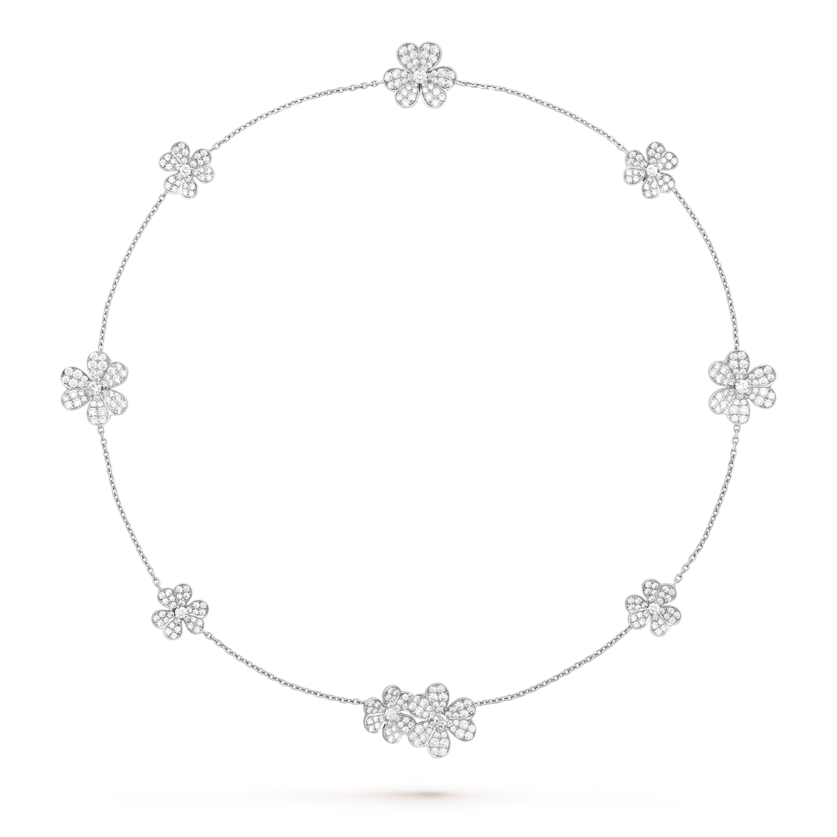 [Rose Tomorrow]FRIVOLE SILVER 9 FLOWERS NECKLACE