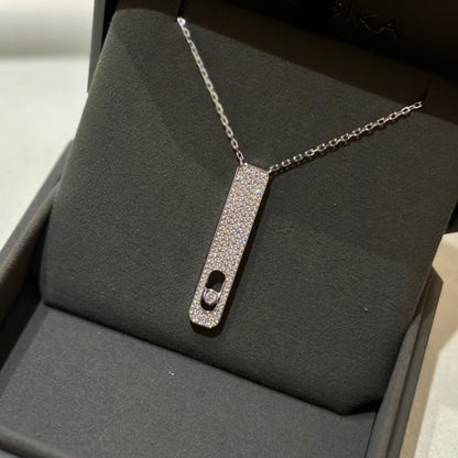 [Rose Tomorrow]MY FIRST DIAMOND PAVED NECKLACE